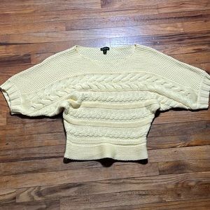 Retro vintage yellow cropped sweater